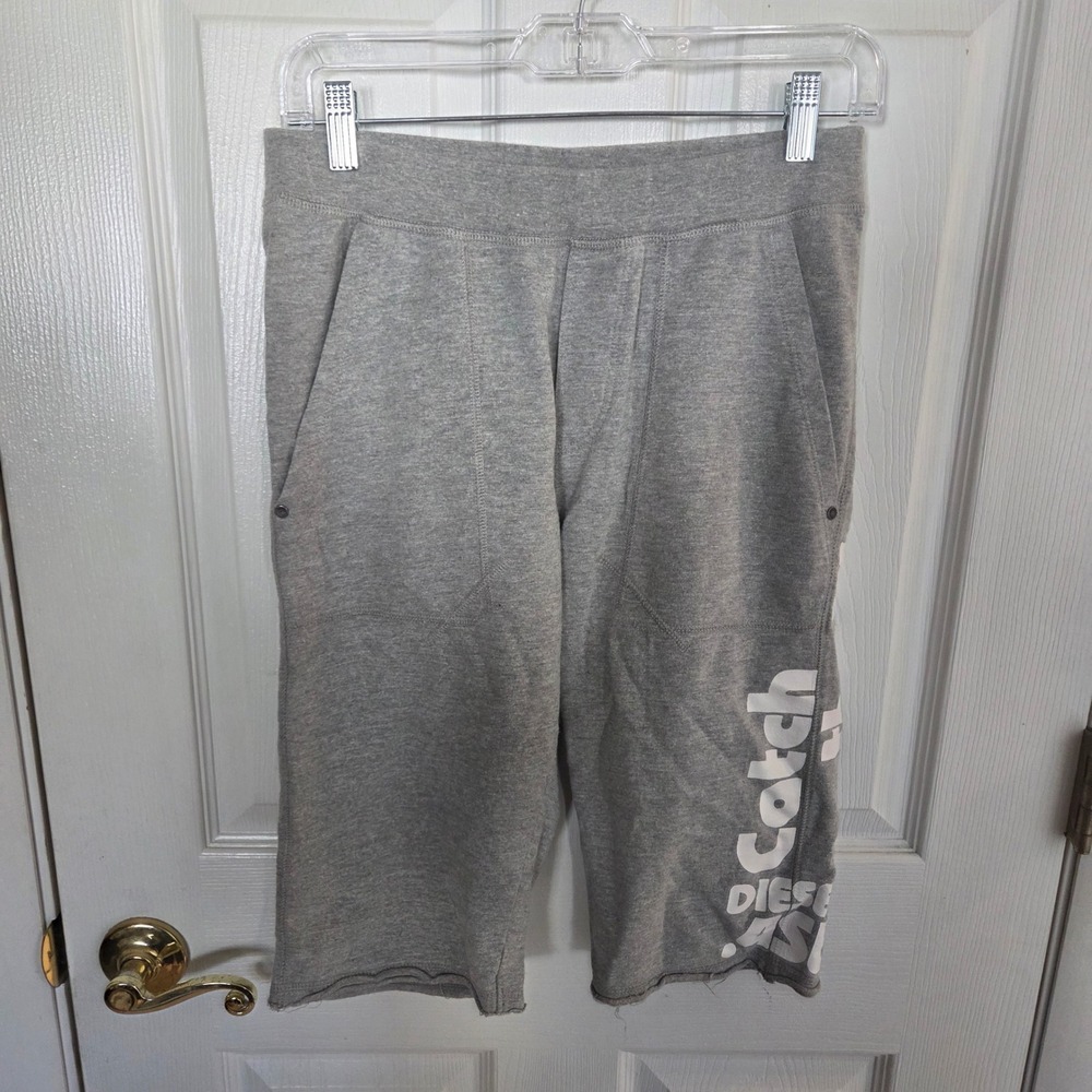 Diesel ASL Grey Cotton Catch the Wave Sweat Shorts Kids XL Athlesiure Activewear